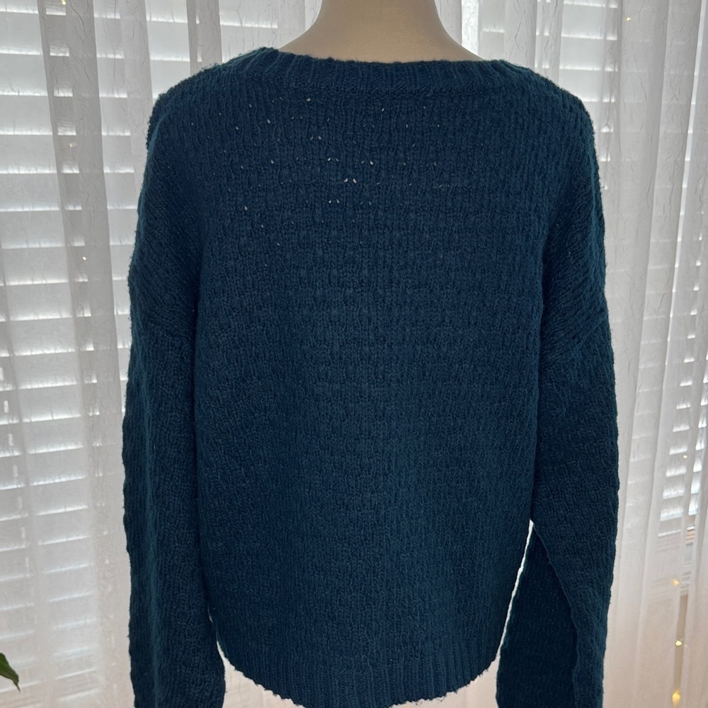 SO Teal Crew Neck Sweater - Picture 4 of 7